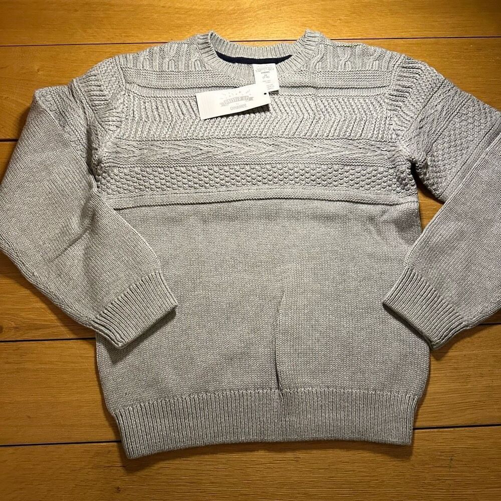 NWT Gymboree all dressed up gray sweater m (7/8)